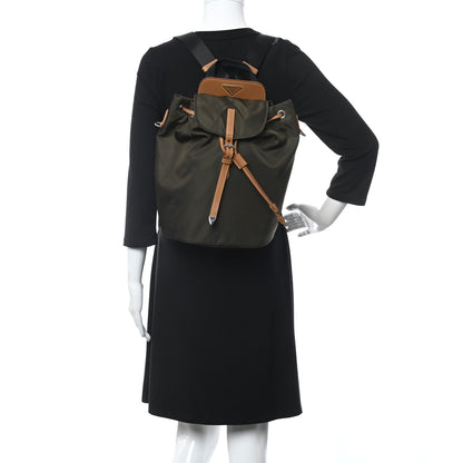 Prada Nylon Vela Saffiano Backpack Mimetico Caramel 2 of 9