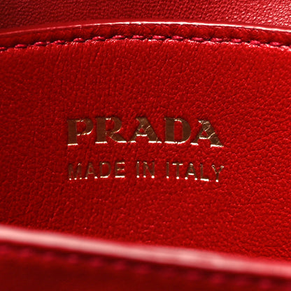 Prada Saffiano Cuir Large Double Bag Black Fuoco 7 of 12
