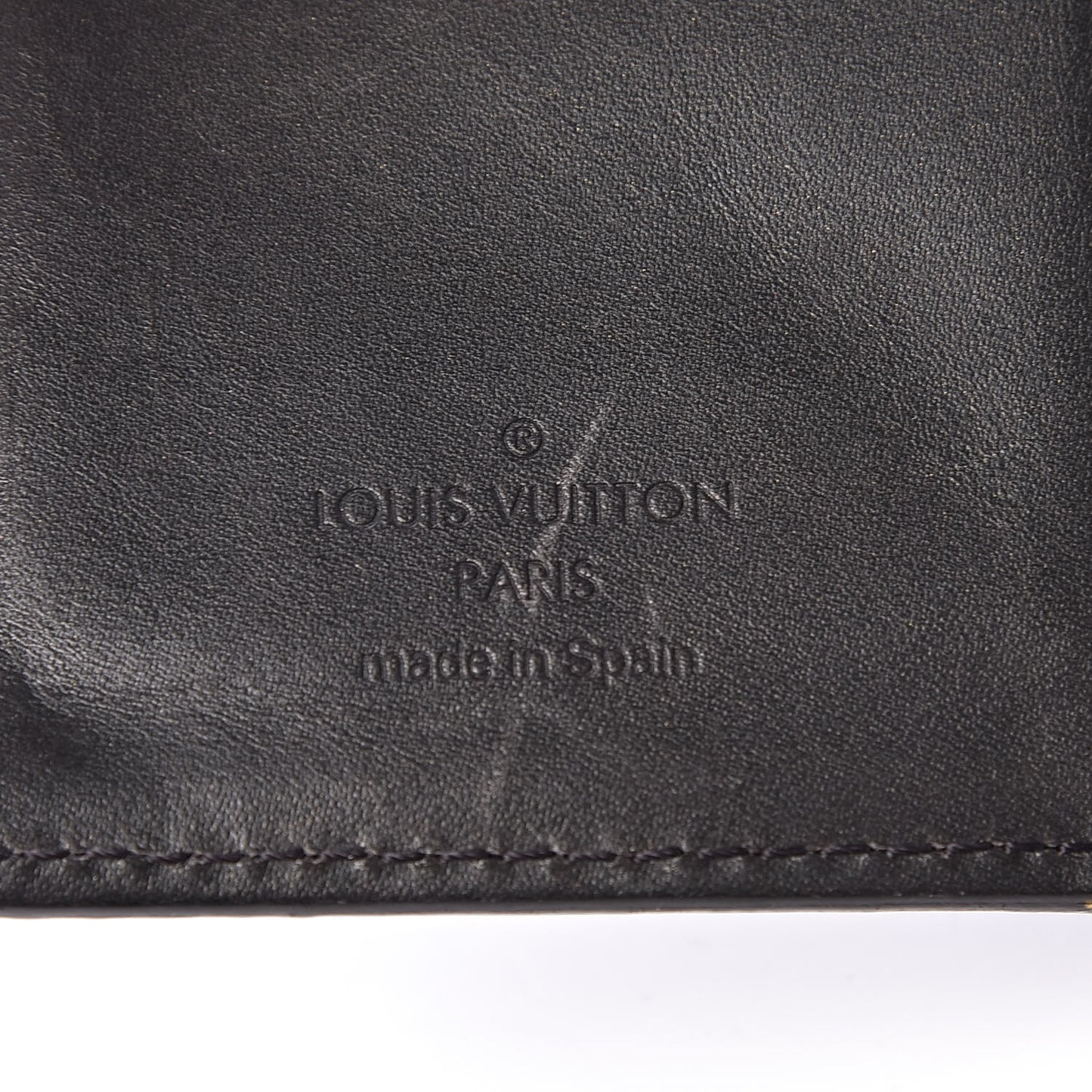 Mat Monogram Small Ring Agenda Cover Black
