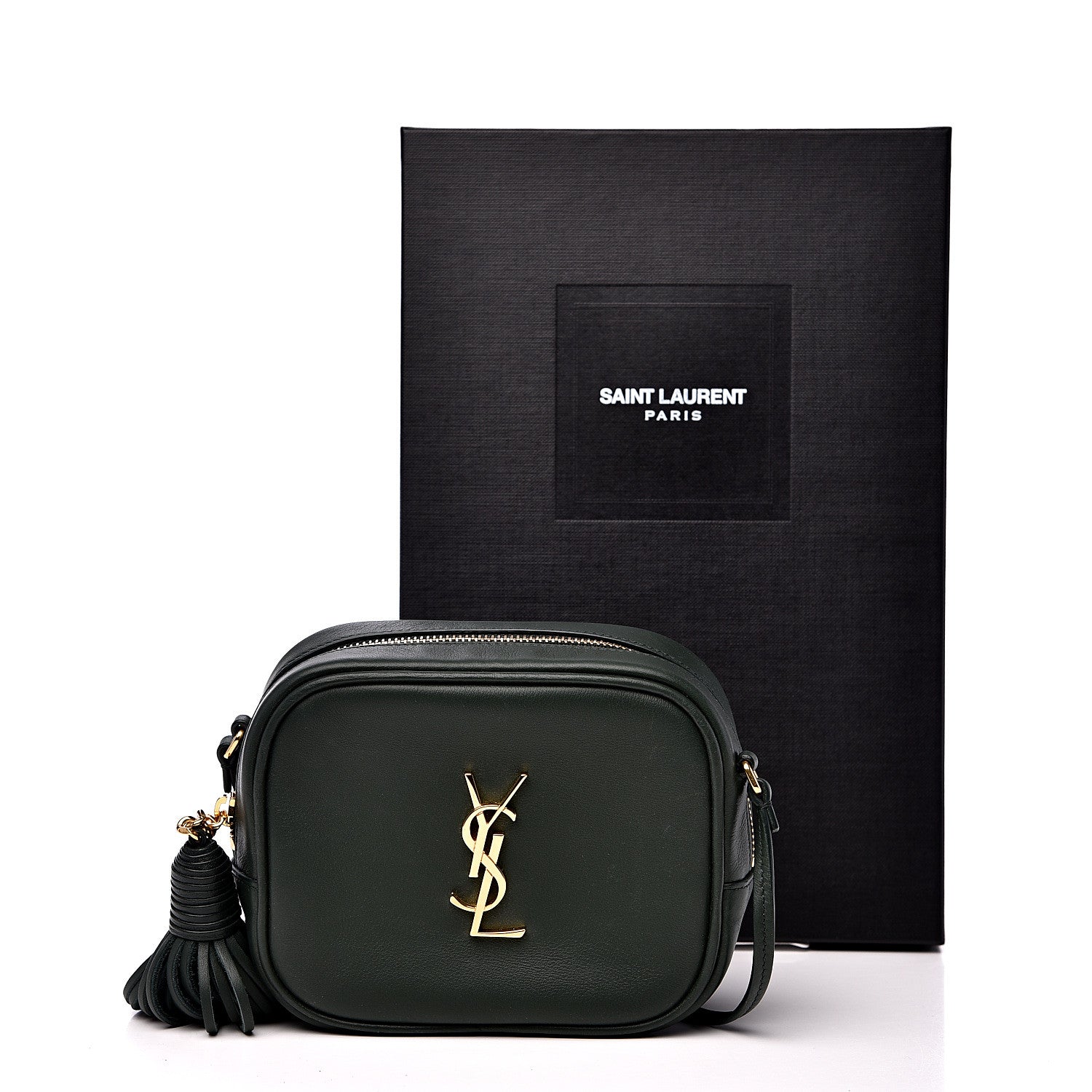 Saint Laurent Nappa Monogram Blogger Bag Vert Fonce 9 of 9