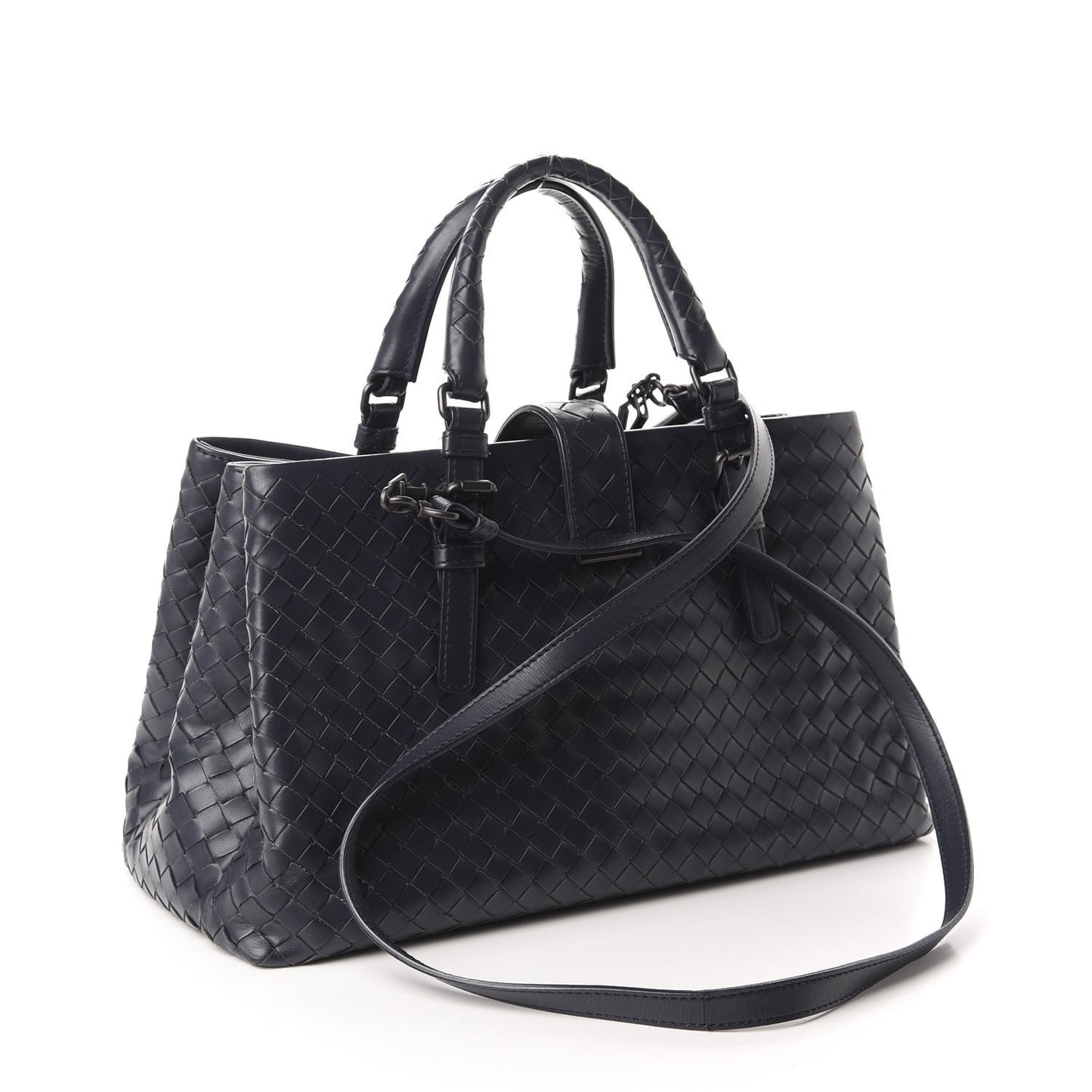 Light Calf Intrecciato Small Roma Light Tourmaline