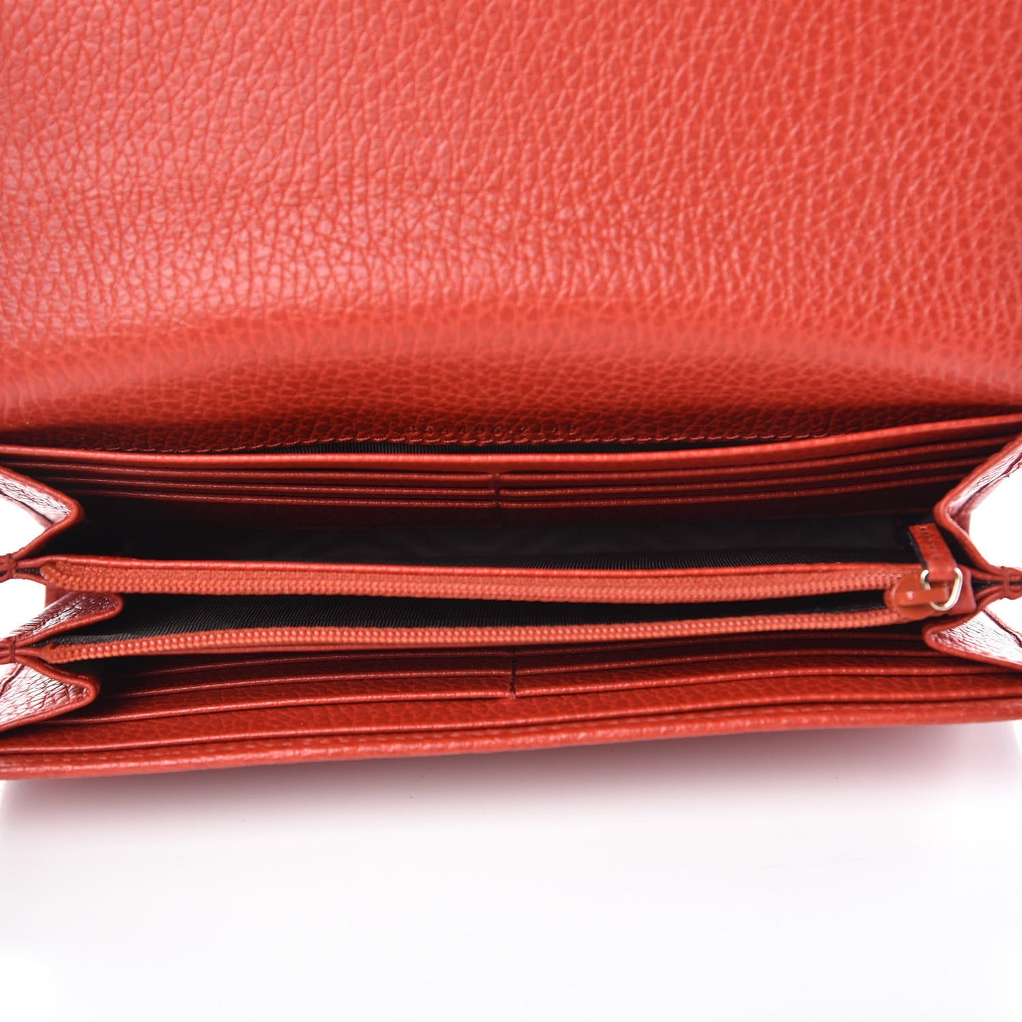 Dollar Calfskin Swing Continental Wallet Oxidation