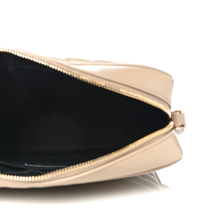 Saint Laurent Calfskin Matelasse Monogram Lou Camera Bag Dark Latte 5 of 13