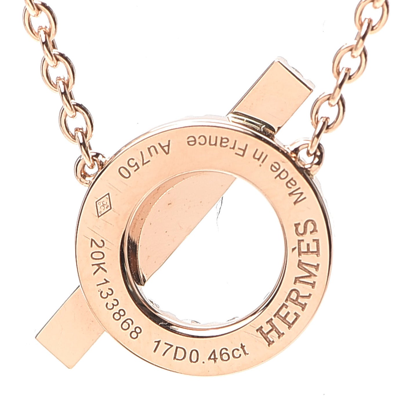 18K Rose Gold Diamond Finesse Pendant Necklace