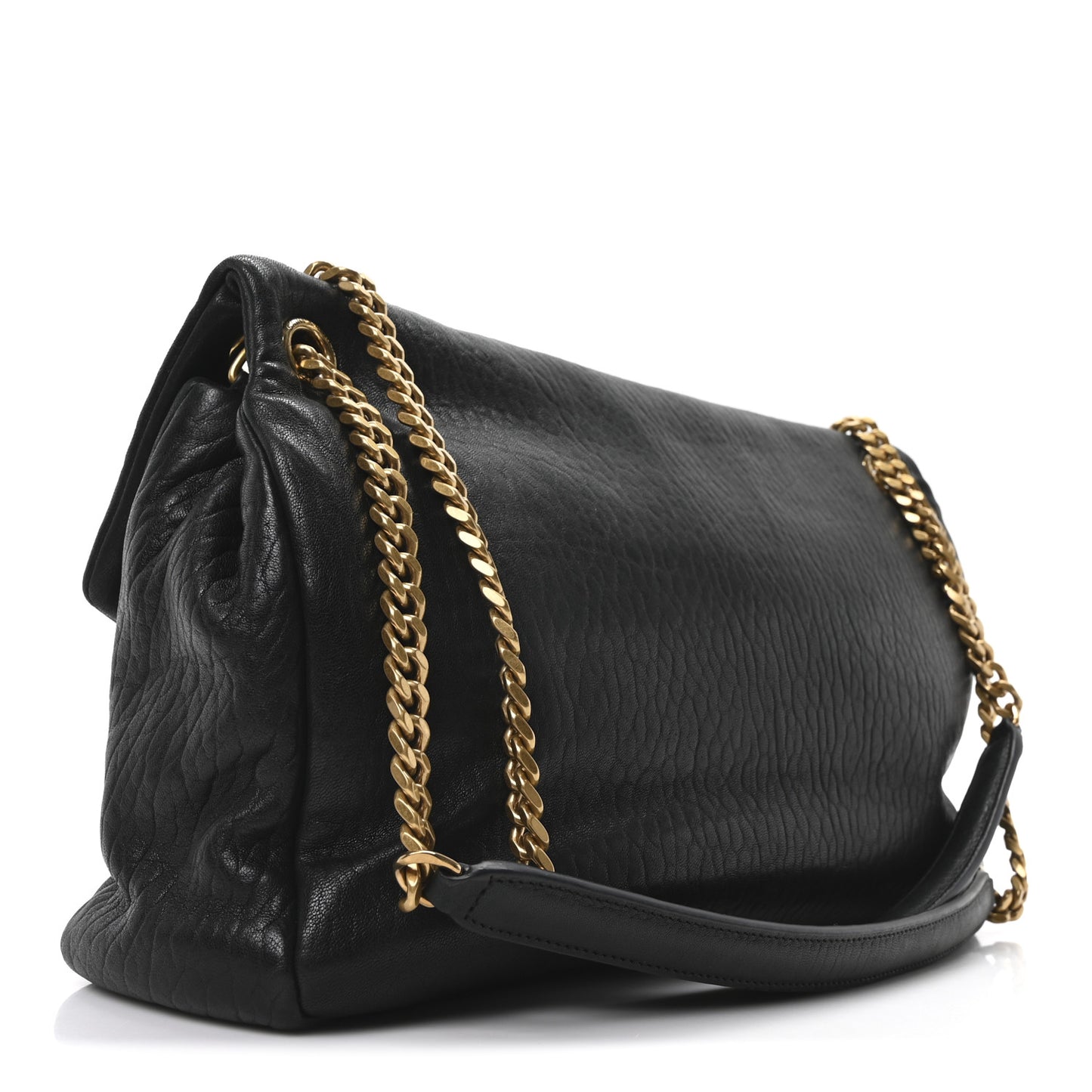 Grained Lambskin Large Calypso Black