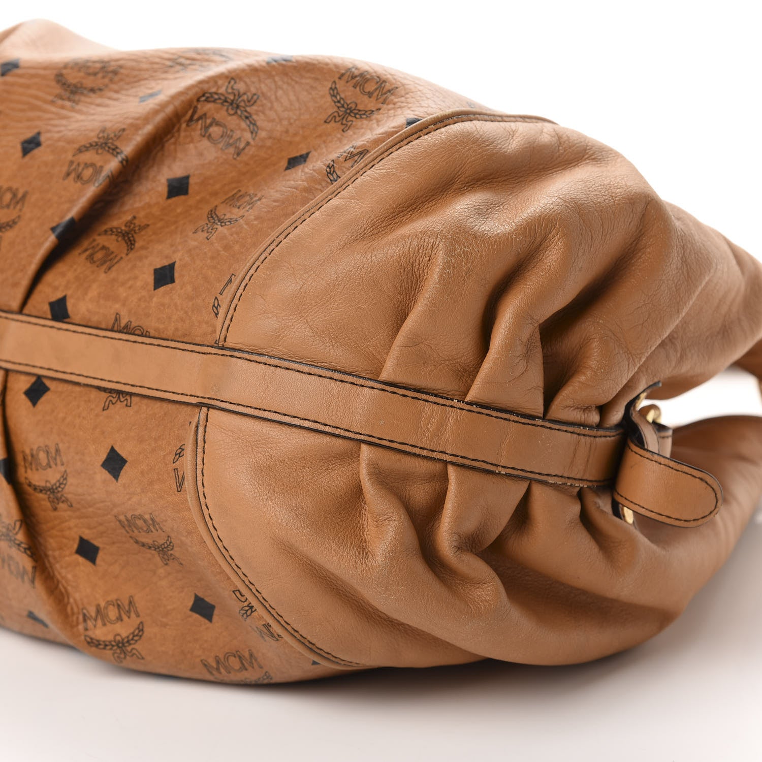 MCM Visetos Shoulder Bag Cognac 7 of 13