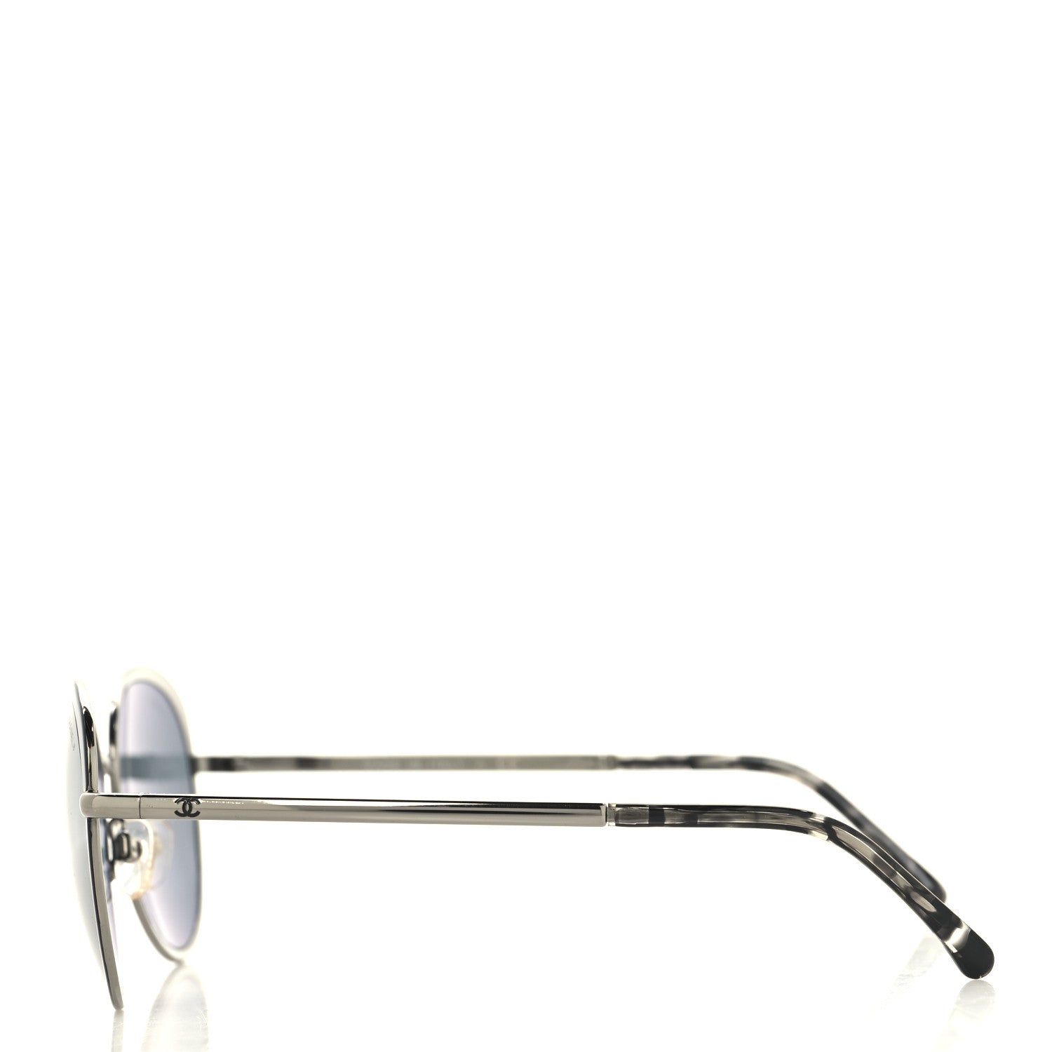 Chanel Round Spring Sunglasses 4206 Silver 3 of 7