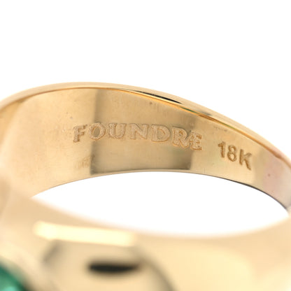 Foundrae 18K Yellow Gold Emerald Forever and Always a Pair Ring 53 6.25 4 of 4
