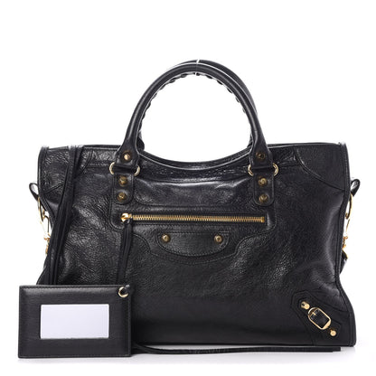 Balenciaga Agneau Classic Gold Hardware City Black 1 of 7