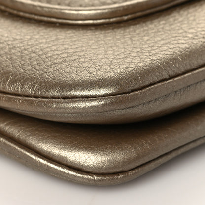 Gucci Pebbled Calfskin Small 1973 Chain Shoulder Bag Gold 8 of 9