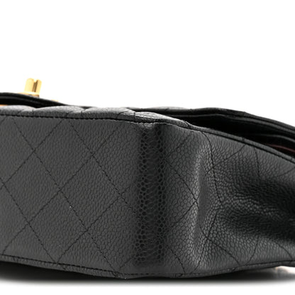 Chanel Caviar Quilted Medium Double Flap Black 9 of 12