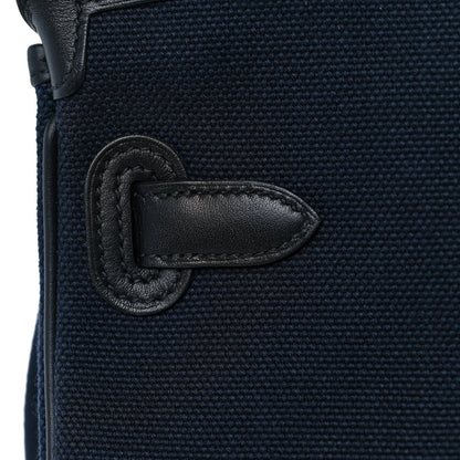 Hermes Goeland Toile Swift Cargo Birkin 35 Bleu Marine 14 of 34