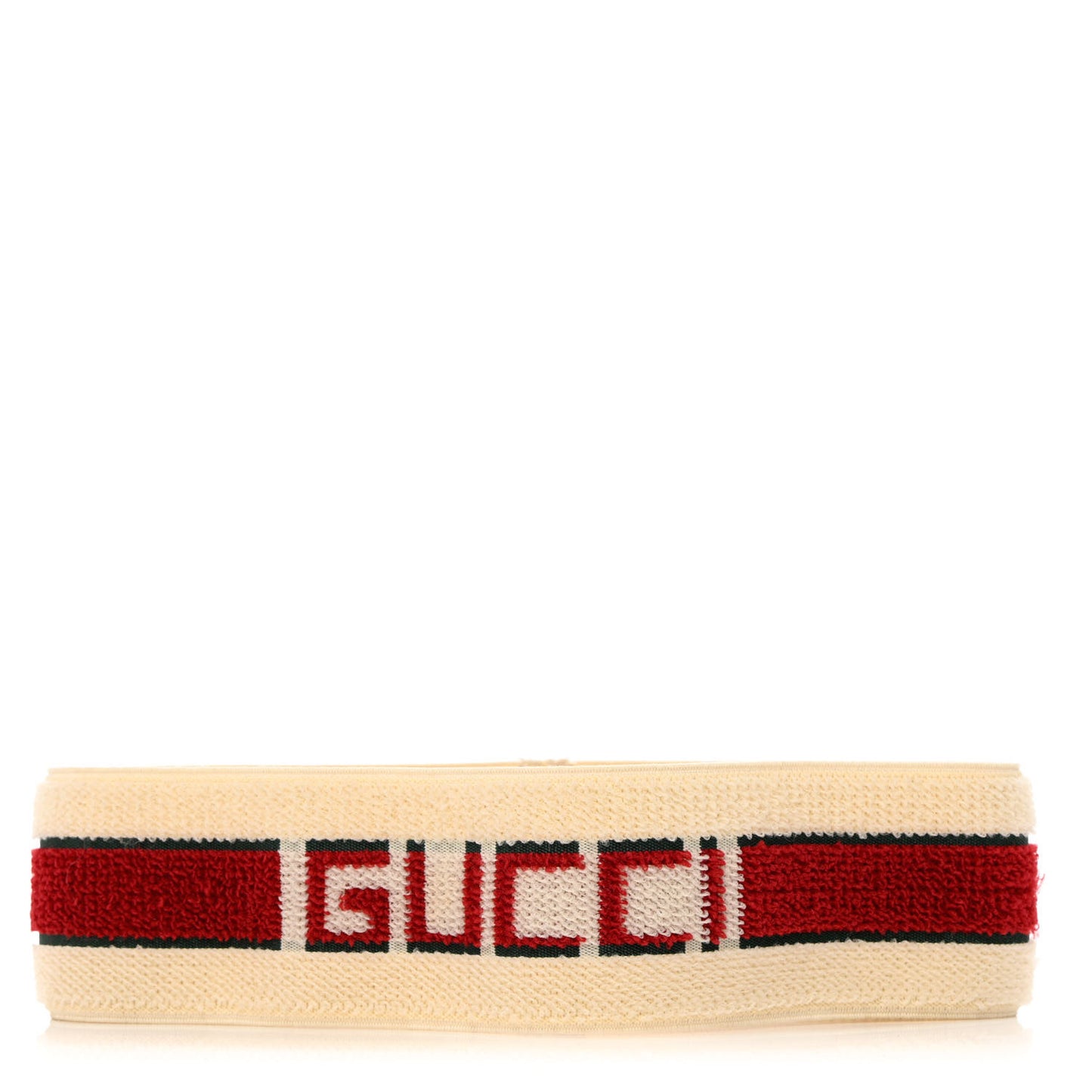 Cotton Elastic Gucci Queen Headband M White