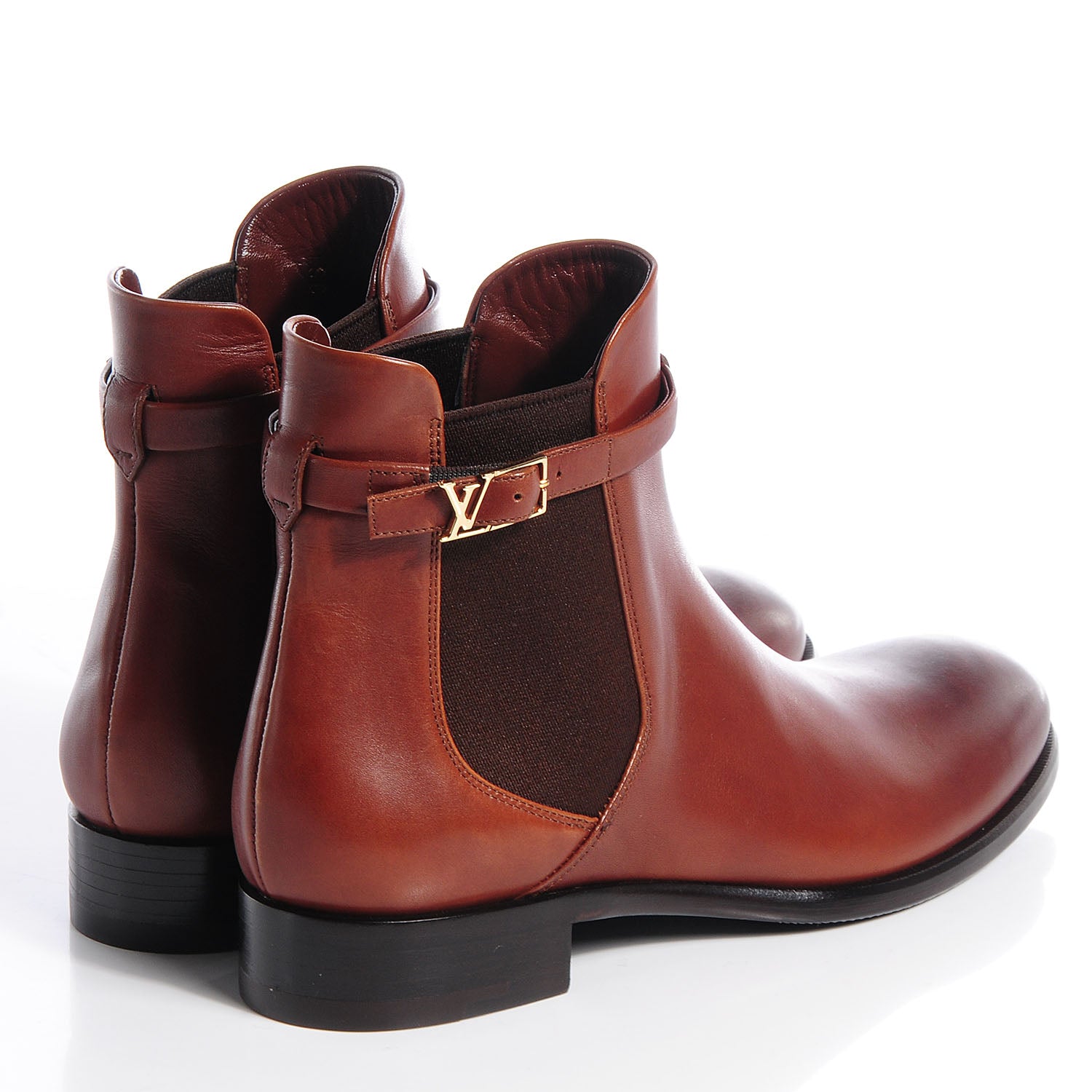 Louis Vuitton Leather Loyalty Flat Ankle Boots 37 4 of 7