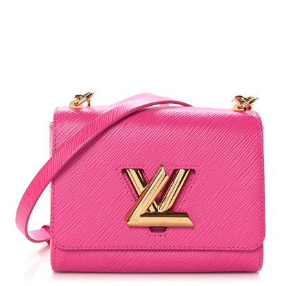 Louis Vuitton Epi Twist Braided Chain Shoulder Bag PM Rose Miami Pink 1 of 13
