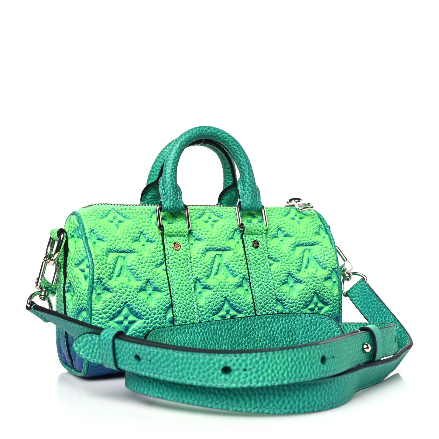 Taurillon Illusion Keepall XS Bleu Vert