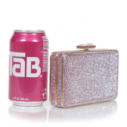 Judith Leiber Swarovski Crystal Clutch Pink 2 of 9