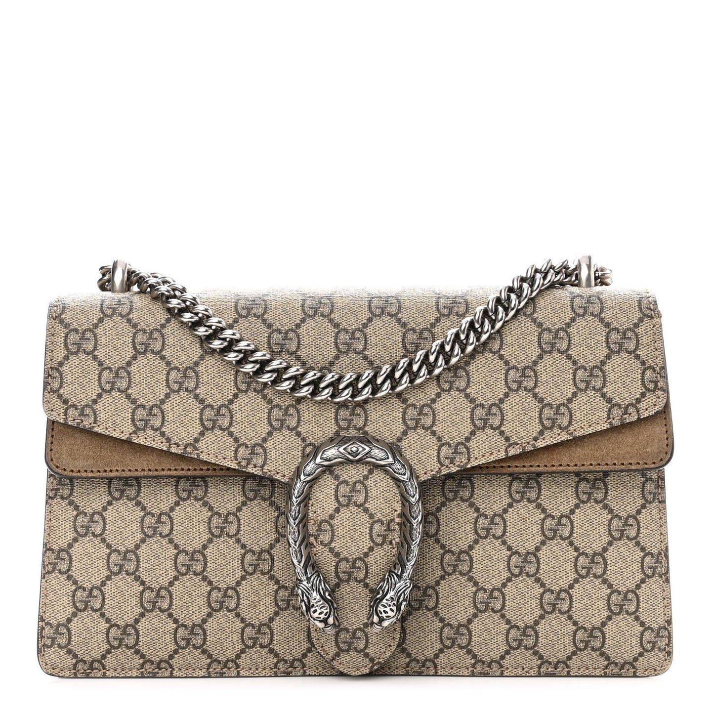 GG Supreme Monogram Small Dionysus Shoulder Bag Taupe