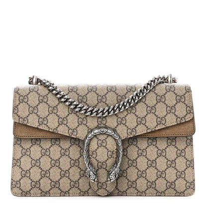 Gucci GG Supreme Monogram Small Dionysus Shoulder Bag Taupe 1 of 12