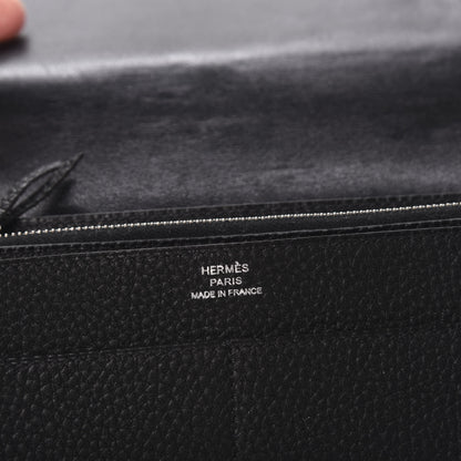 Hermes Togo Dogon Duo Wallet Black 8 of 10
