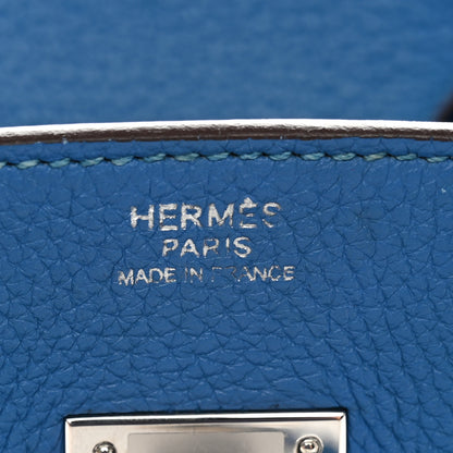 Hermes Taurillon Clemence Birkin 30 Mykonos 6 of 13