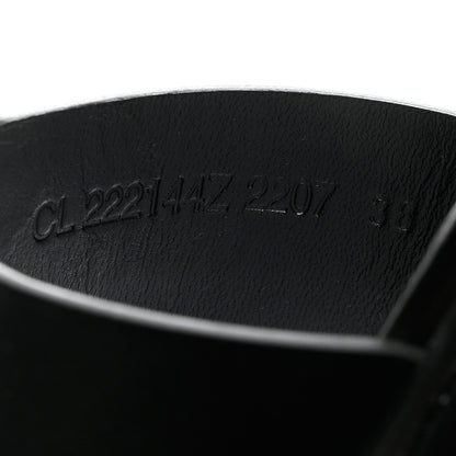 Hermes Calfskin Suede Eze 30 Sandals 38 Black 5 of 12