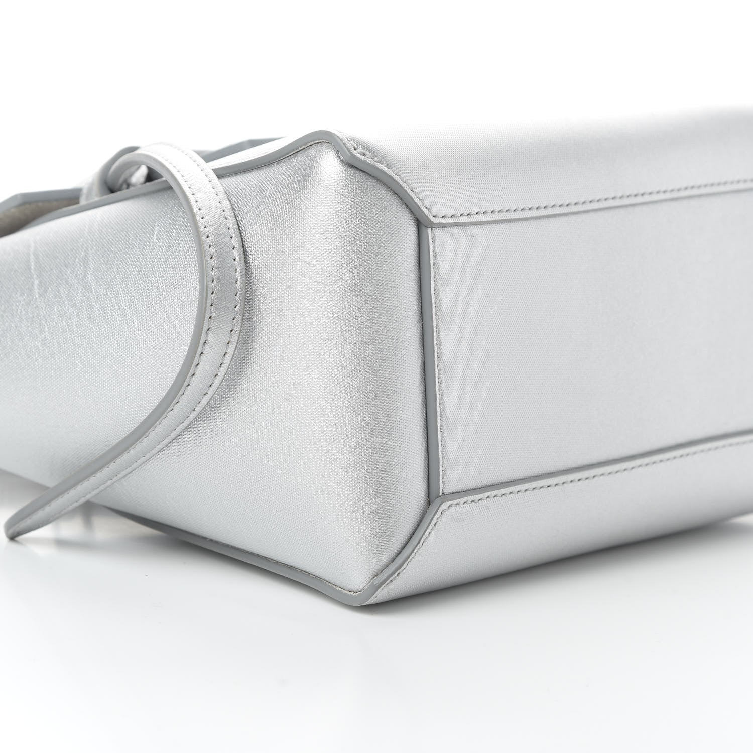 Celine Laminated Calfskin Nano Belt Bag Silver 11 of 12