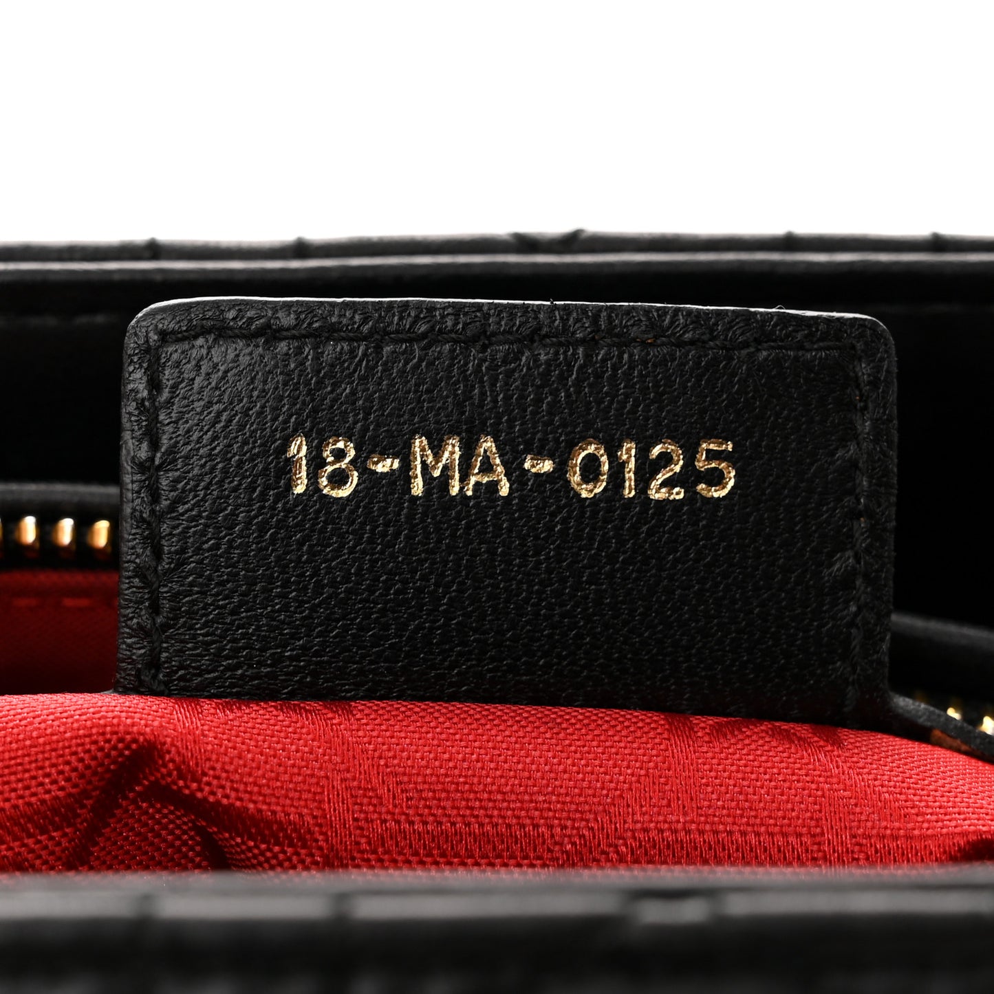 Lambskin Cannage Medium Lady Dior Black