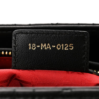 Christian Dior Lambskin Cannage Medium Lady Dior Black 7 of 10