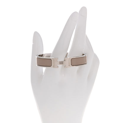 Hermes Enamel Narrow Clic Clac H Bracelet PM Marron Glace 2 of 5