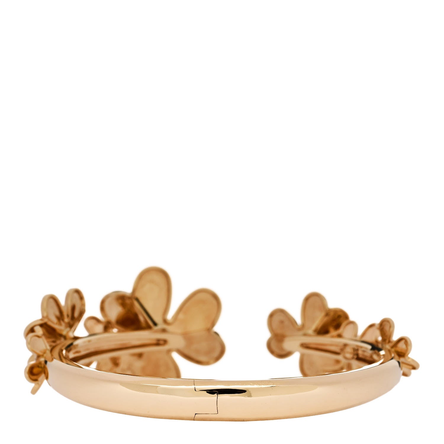 Van Cleef & Arpels 18K Yellow Gold Diamond Small Frivole 7 Flowers Bracelet S 2 of 4
