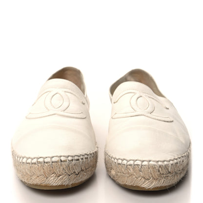 Chanel Lambskin CC Espadrilles 39 White 2 of 10