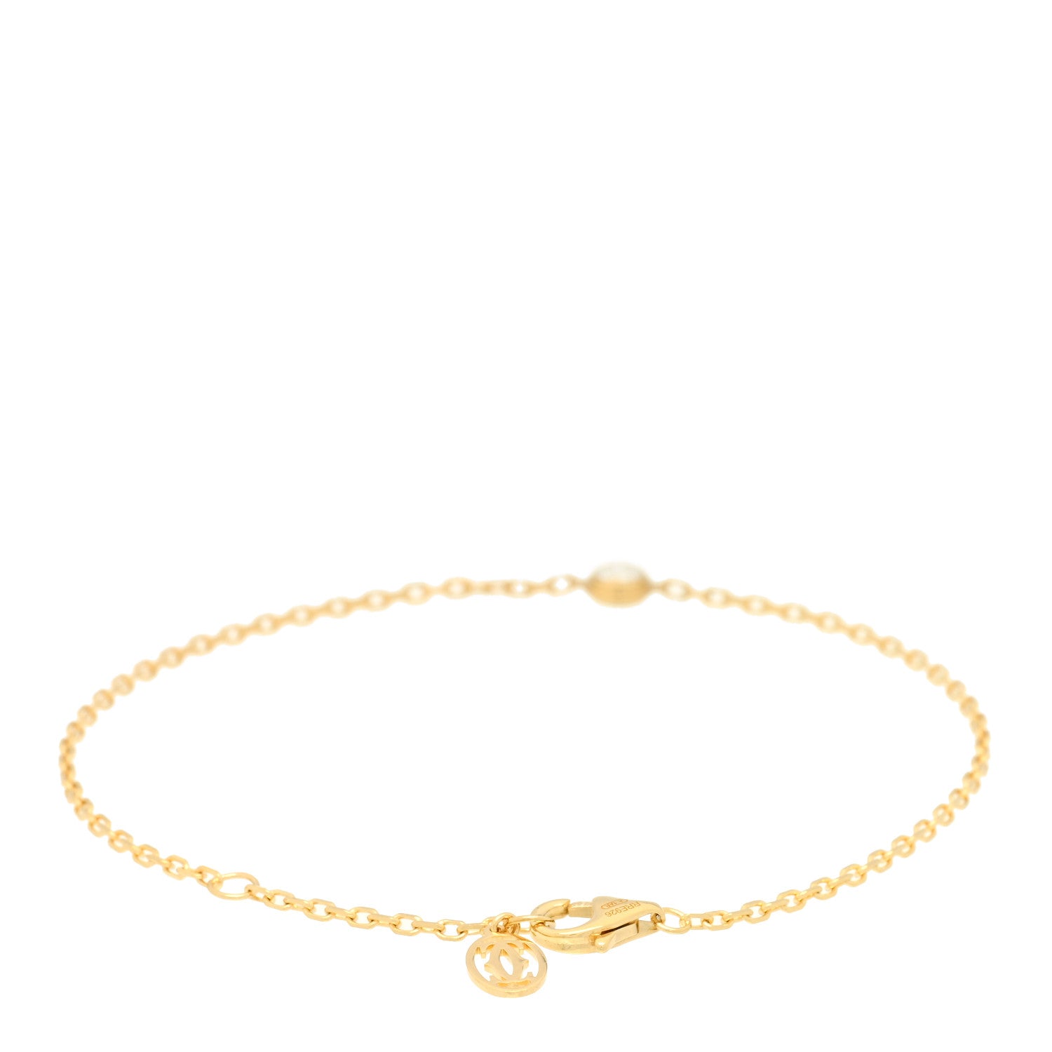 Cartier 18K Yellow Gold Diamond LM D'Amour Bracelet 2 of 4
