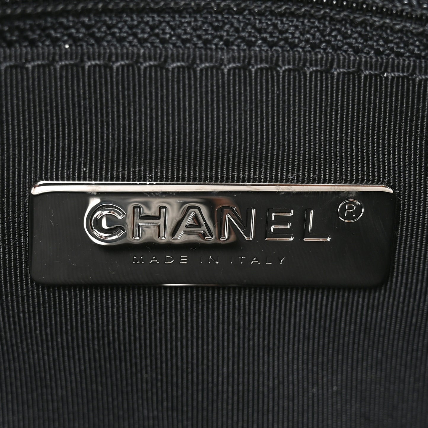 Glossy Calfskin Quilted Medium Chanel 19 Flap White Black