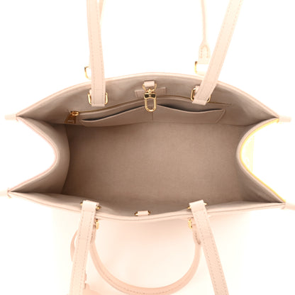 Louis Vuitton Empreinte Monogram Spring In The City Onthego MM Beige Pink Yellow 5 of 9