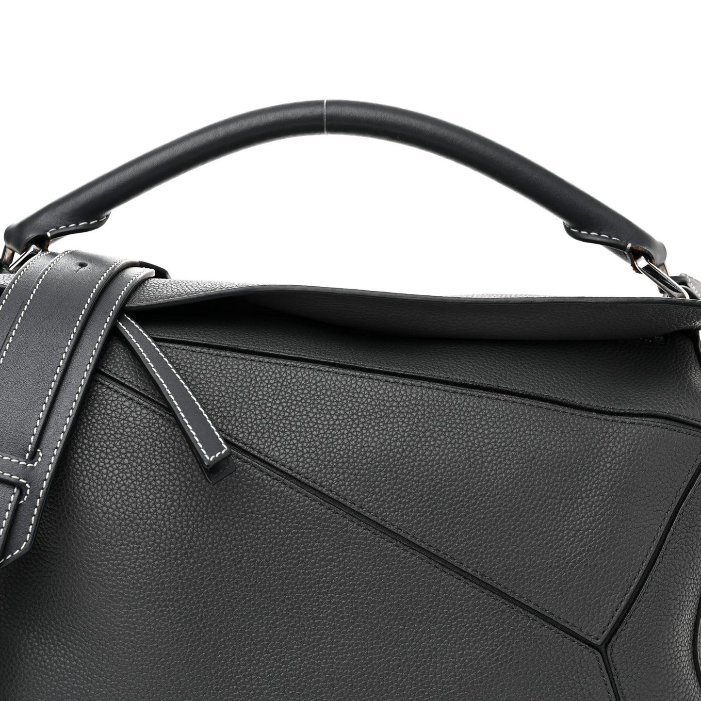Calfskin Medium Puzzle Bag Grey