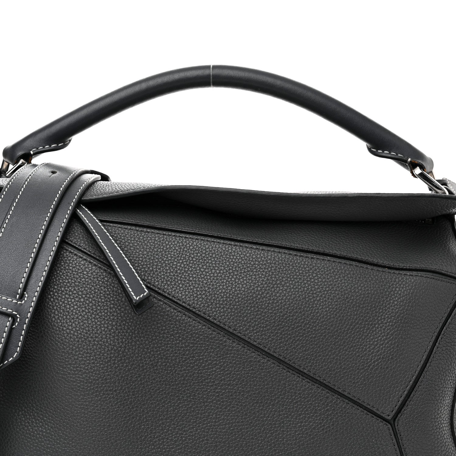 Loewe Calfskin Medium Puzzle Bag Grey 7 of 12