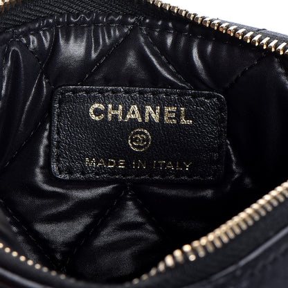Chanel Lambskin Quilted Small Casino Cosmetic Case Black 6 of 9
