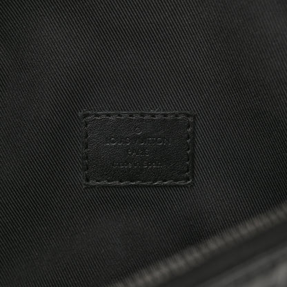 Louis Vuitton Calfskin Monogram Shadow Discovery Bumbag Black 6 of 9