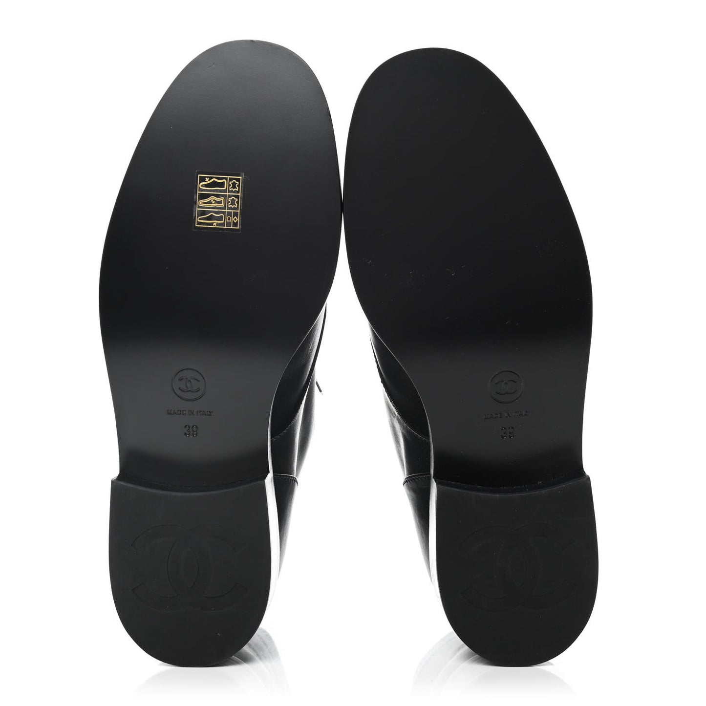 Iridescent Calfskin Patent Cap Toe Combat Boots 39 Black