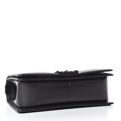 Chanel Caviar Quilted Medium Boy Flap So Black 4 of 10
