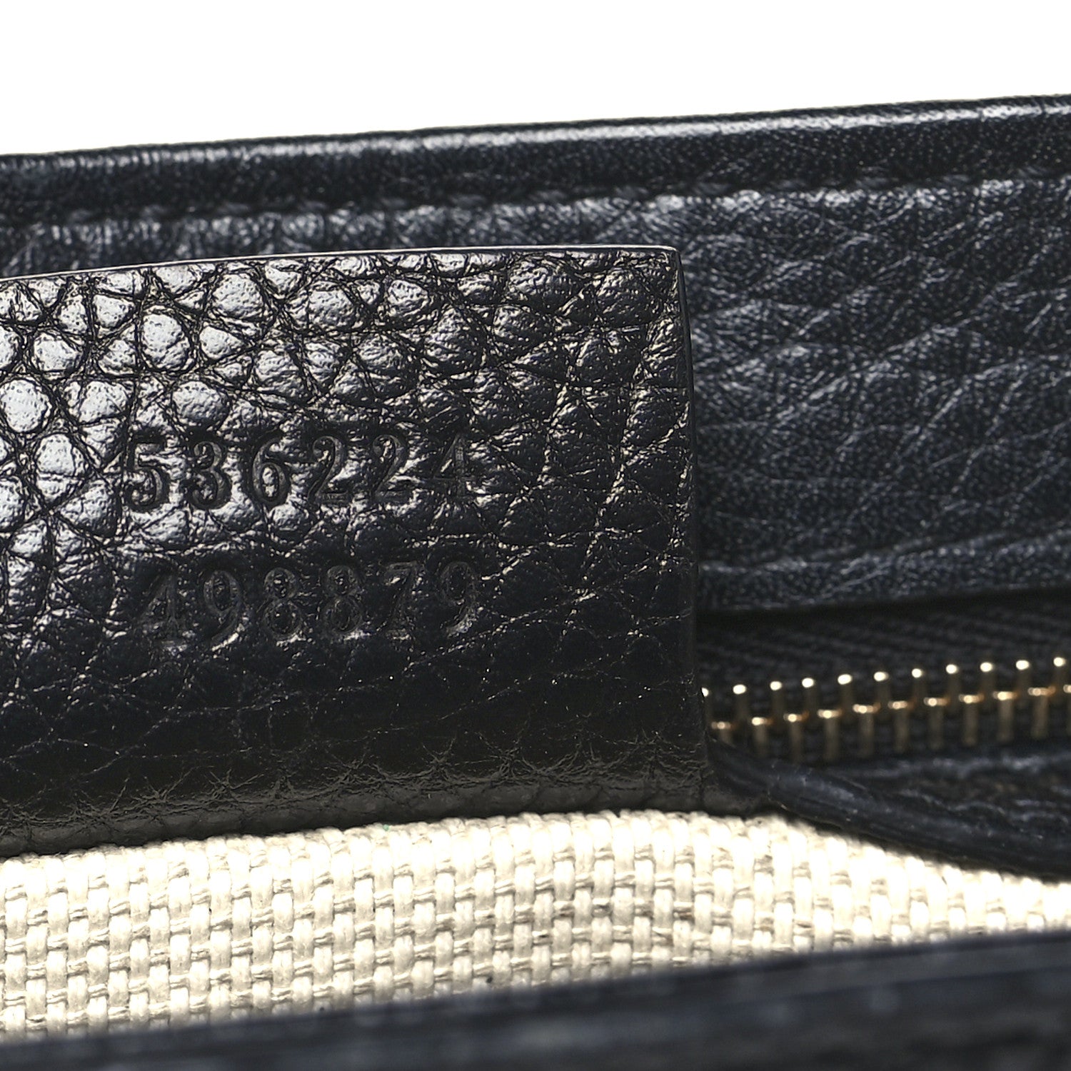 Gucci Pebbled Calfskin Medium Soho Flap Crossbody Black 7 of 10