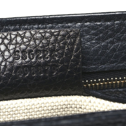 Gucci Pebbled Calfskin Medium Soho Flap Crossbody Black 7 of 10
