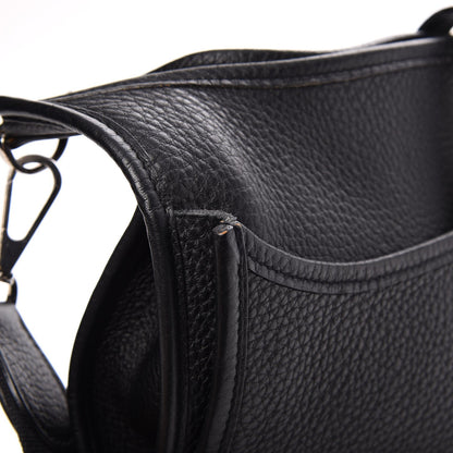 Hermes Taurillon Clemence Evelyne II PM Black 11 of 15