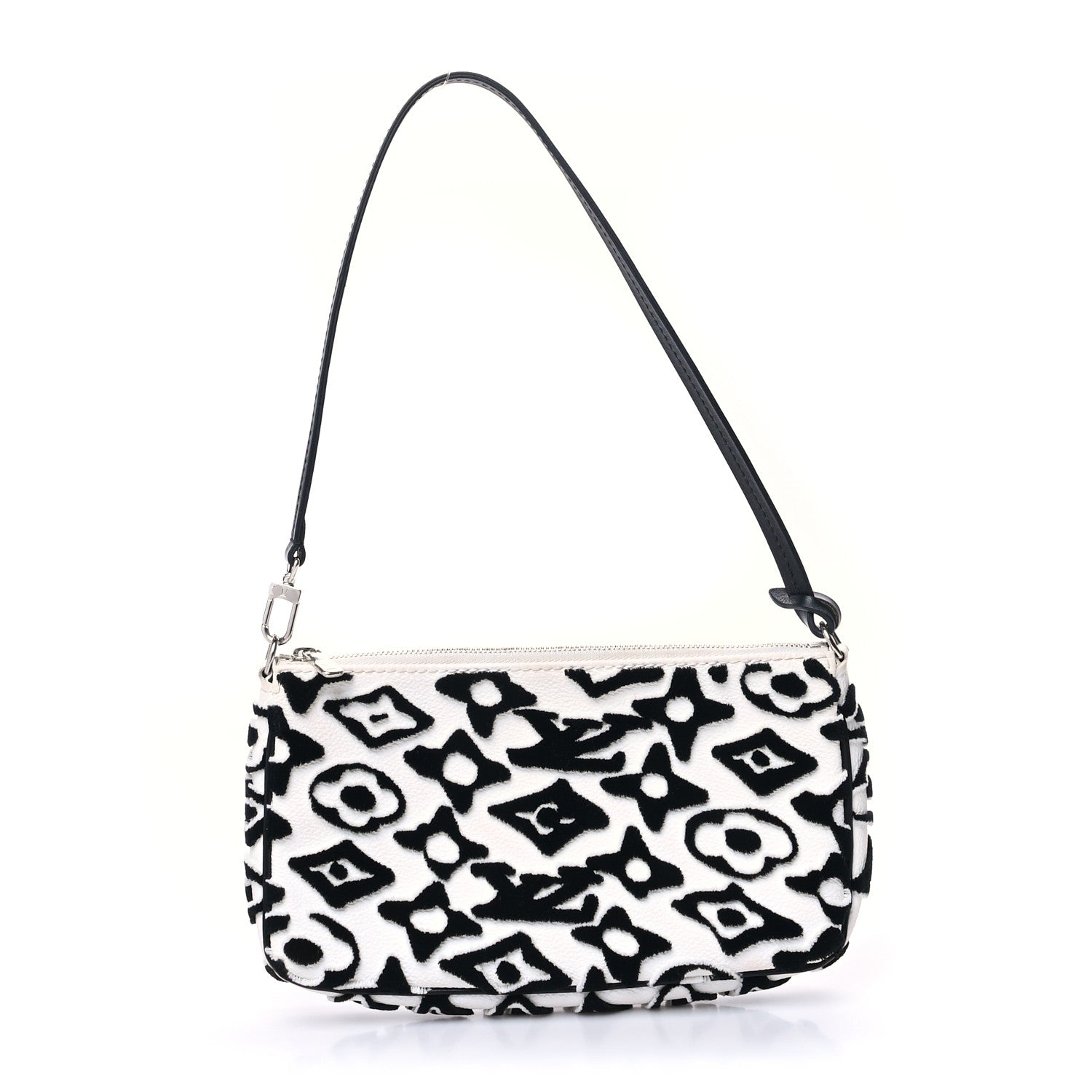 Louis Vuitton X UF Tufted Monogram Pochette Accessories White Black 1 of 12