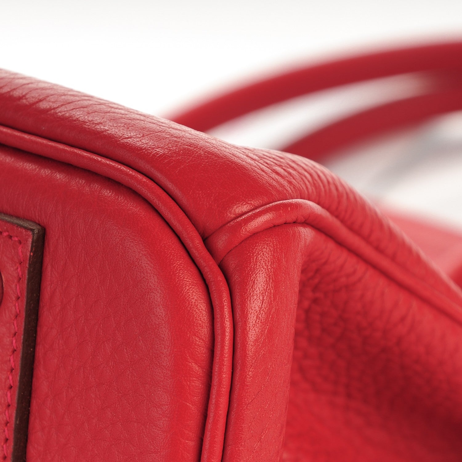 Hermes Taurillon Clemence Birkin 40 Rouge Casaque 28 of 30