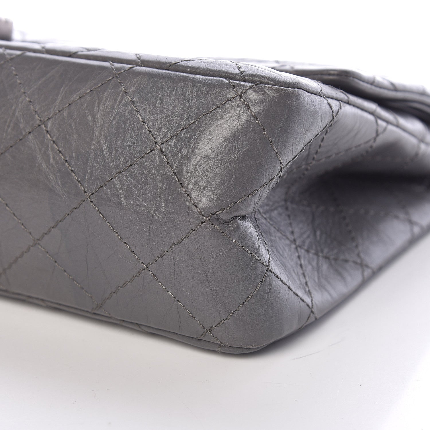 Chanel Aged Calfskin Quilted 2.55 Reissue 226 Flap Dark Grey 10 of 11