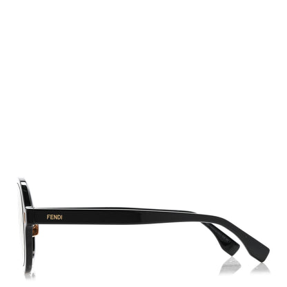 Fendi Acetate FF Aviator Sunglasses FF M0104/S Black 3 of 9