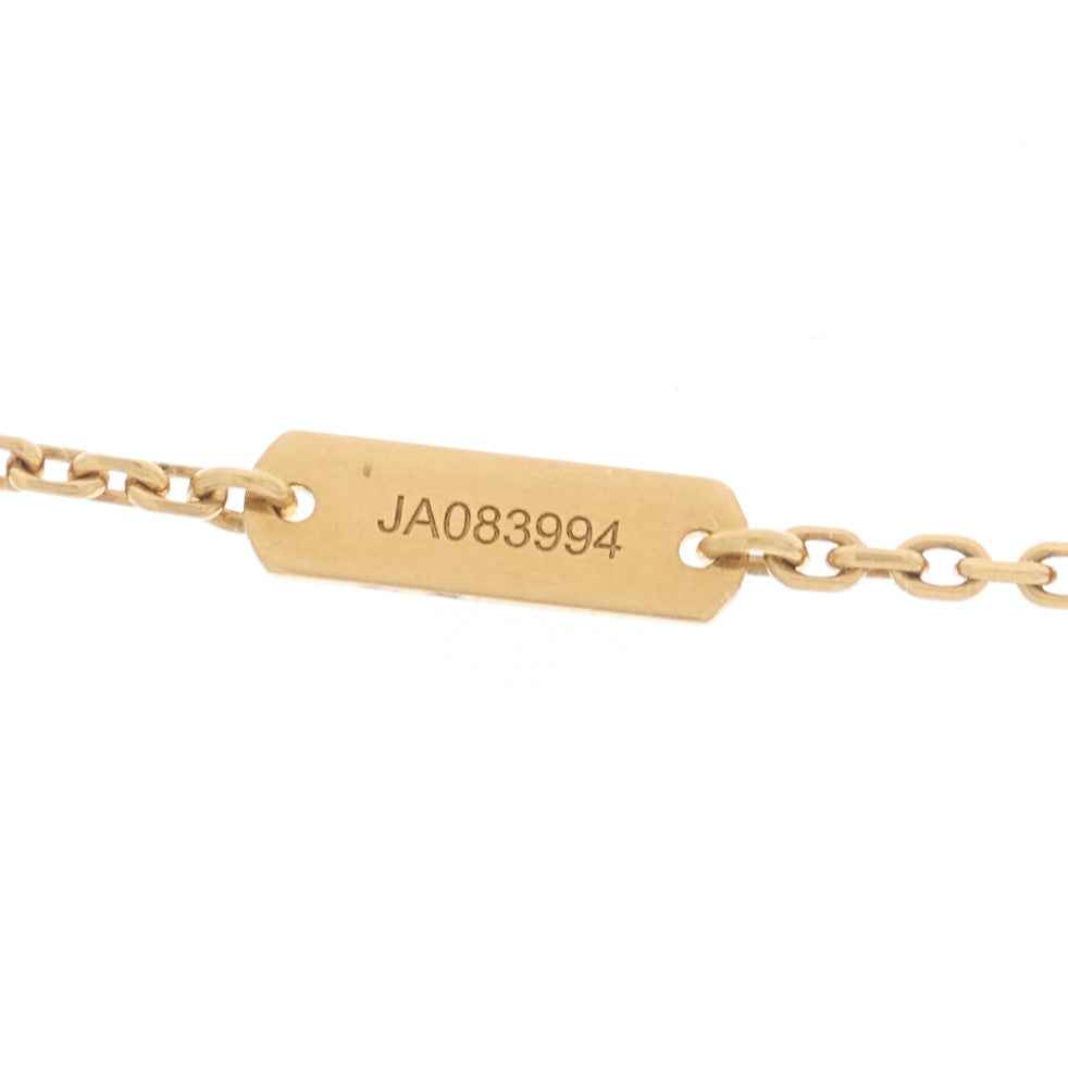 Van Cleef & Arpels 18K Yellow Gold Diamond Mini Frivole 3 Flowers Pendant Necklace 4 of 5
