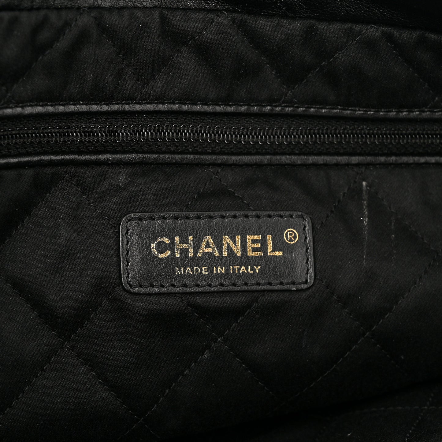 leather tote black